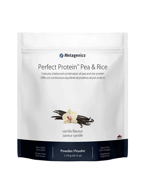 Perfect Protein Pea & Rice - Protéines Pois et riz - Chocolat ou Vanille - Metagenics - 1,110g